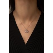 Papatya Silver UVPS100433 Kaktüs Nano Zikon Taşlı Rose Gold Kaplama Uvps100433 925 Ayar Gümüş Kolye