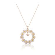 Papatya Silver UVPS100512 Tektaş Sallantılı Göz 925 Ayar Gümüş Kolye
