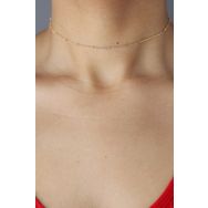 Papatya Silver UVPS100638 Rose Altın Kaplama Dorica Toplu Zincir 925 Ayar Gümüş Kolye