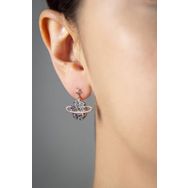 Papatya Silver UVPS300315 925 Ayar Renkli Taşlı Gezegen Gümüş Küpe