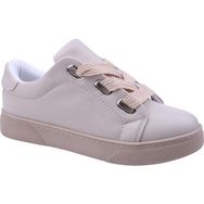 Papuç Sepeti 2597 Krem Kadın Günlük Sneaker Ayakkabı