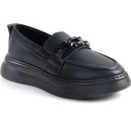Papuçcity 02675 Siyah Ortopedik Günlük Kadın Loafer Ayakkabı