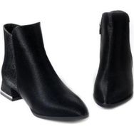 Papuçcity Dnz 03016 Siyah 3.5 cm Topuklu Kadın Bot