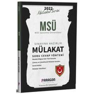 Paragon Yayıncılık 2022 Msü Sınavı Çıkmış Sorularla Mülakat Kitabı