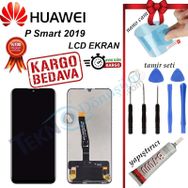 Parça Bankası Huawei P Smart 2019 Çıtasız Siyah Dokunmatik Lcd Cep Telefonu Ekranı