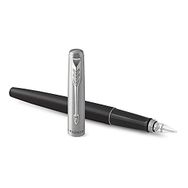 Parker Jotter Siyah Krom Tasarımlı Mavi Mürekkep M Uç Dolma Kalem