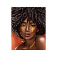Parla Canvas Afrika Stili Sayılarla Rulo 40x50 cm Renkli Boyama Seti Rulo Duvar Sticker