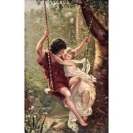 Parla Canvas Aşk Salıncağı Sayılarla Rulo 90x110 cm Boyama Seti Duvar Sticker