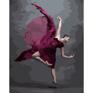 Parla Canvas Bale Stili Sayılarla Rulo 70x90 cm Renkli Boyama Seti Duvar Sticker