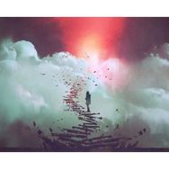 Parla Canvas Bulutların Üzerinde Sayılarla Rulo 100x140 cm Renkli Boyama Seti Duvar Sticker