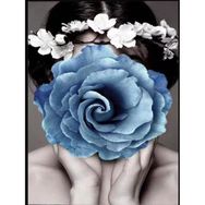 Parla Canvas Çiçek Kadın 17 Sayılarla Rulo 40x50 cm Boyama Seti Duvar Sticker