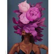 Parla Canvas Çiçek Kadın 23 Sayılarla Rulo 40x50 cm Boyama Seti Duvar Sticker