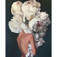 Parla Canvas Çiçek Kadın 29 Rulo 100x140 cm Renkli Sayılarla Boyama Seti Duvar Sticker