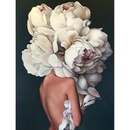 Parla Canvas Çiçek Kadın 3 100x140 cm Sayılarla Rulo Boyama Seti