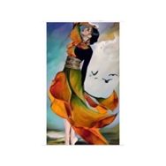 Parla Canvas Düşünen Kadın Sayılarla Rulo 40x50 cm Renkli Boyama Seti Duvar Sticker