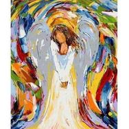 Parla Canvas Melek Anne Sayılarla Rulo 70x90 cm Boyama Seti Duvar Sticker