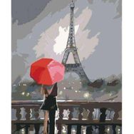 Parla Canvas Pariste Aşk Sayılarla Rulo 50x65 cm Boyama Seti Duvar Sticker