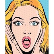 Parla Canvas Pop Art Şok Rulo 40x50 cm Renkli Sayılarla Boyama Seti Duvar Sticker