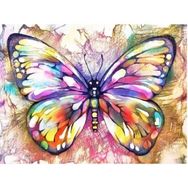 Parla Canvas Renkli Kelebek Rulo 90x110 cm Sayılarla Boyama Seti Duvar Sticker