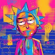 Parla Canvas Renkli Rick Rulo 70x90 cm Sayılarla Boyama Seti Duvar Sticker