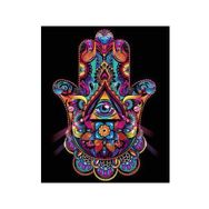 Parla Canvas Üçüncü Göz Sayılarla Rulo 70x90 cm Renkli Boyama Seti Duvar Sticker
