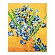 Parla Canvas Van Gogh Süsen Sayılarla Rulo 90x110 cm Renkli Boyama Seti Duvar Sticker