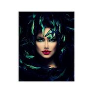 Parla Canvas Yeşil Gözler Rulo 40x50 cm Renkli Sayılarla Boyama Seti Duvar Sticker