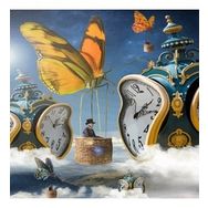 Parla Canvas Zamanda Yolculuk Sayılarla Rulo 90x110 cm Boyama Seti Duvar Sticker