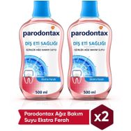 Parodontax Ekstra Ferah 2x500 ml Günlük Diş Eti Bakımı Ağız Çalkalama Suyu