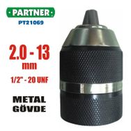 Partner PT21069 2-13 mm 1/2 inç Anahtarsız Otomatik Sıkmalı Mandren