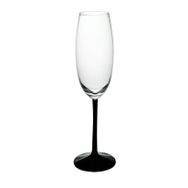 Paşabahçe 31752 El İmalatı Kristal Siyah Ayaklı Şampanya Kadehi