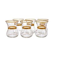 Paşabahçe 42471 Mat Yaldızlı 155 ml 6 lı Çay Bardağı