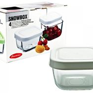 Paşabahçe 53223 Snowbox 4 Tane Kapaklı Küçük Kase