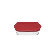 Paşabahçe 59034T00 25x22 cm Kapaklı Kare Borcam