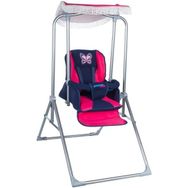 PashaBaby M12 Lüks Pembe-Lacivert Salıncak