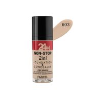 Pastel 24H Non-Stop 2 in 1 603 Ivory Fondöten ve Kapatıcı