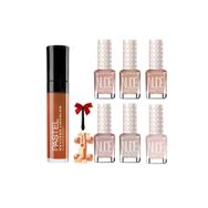 Pastel Daylong 38 Likit Mat Ruj + Nude 101-106-750-751-752-755 6 Adet Oje Set