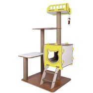 Pati Homes Kedi Tırmalaması Sarı Katlı Kedi Evi