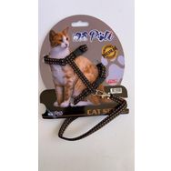 Pati Kahverengi Noktalı Ayarlanabilir Yavru Köpek ve Kedi Boyun Tasması