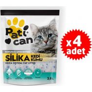 Patican 3.8 lt x 4 Adet Silika Kristal Kedi Kumu