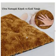 Patiderm Karışık Renk Peluş Kedi ve Köpek Yatağı Yer Minderi
