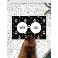 PatiPeti Black White Kedi Köpek Eğitim Mama Paspası