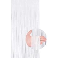 Patladı Gitti 100x200 cm Beyaz Metalize Arka Fon Kapı Perdesi
