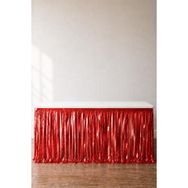 Patladı Gitti 70x300 cm Kırmızı Metalize Masa Eteği