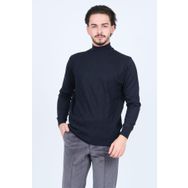 Pave 4533090 Koyu Lacivert Yarım Balıkçı Triko Yün Erkek Kazak