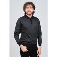 Pave 4537094 Lacivert Polo Yaka Desenli Yün Erkek Kazak