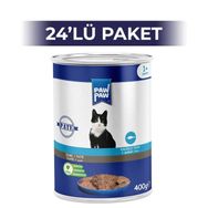 Paw Paw Pate Balıklı 400x24 gr Yetişkin Kedi Konserve Maması