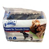 Pawise 12'li Siyah L Ultra Emici Köpek Bezi