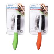 Pawise Plastik Saplı 6.5x23.5 cm Çift Taraflı Köpek Tarama Fırçası