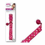 Pawise Puantiyeli Pembe 30 cm Kedi Boyun Tasması